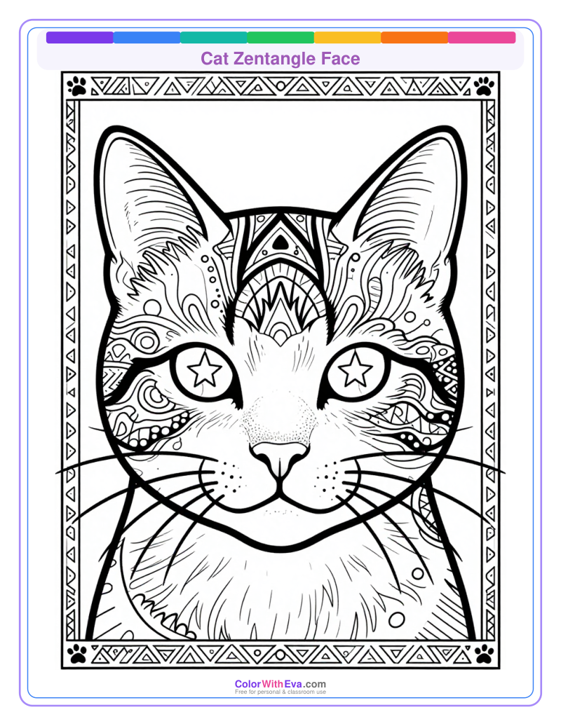 Cat Zentangle Face thumbnail