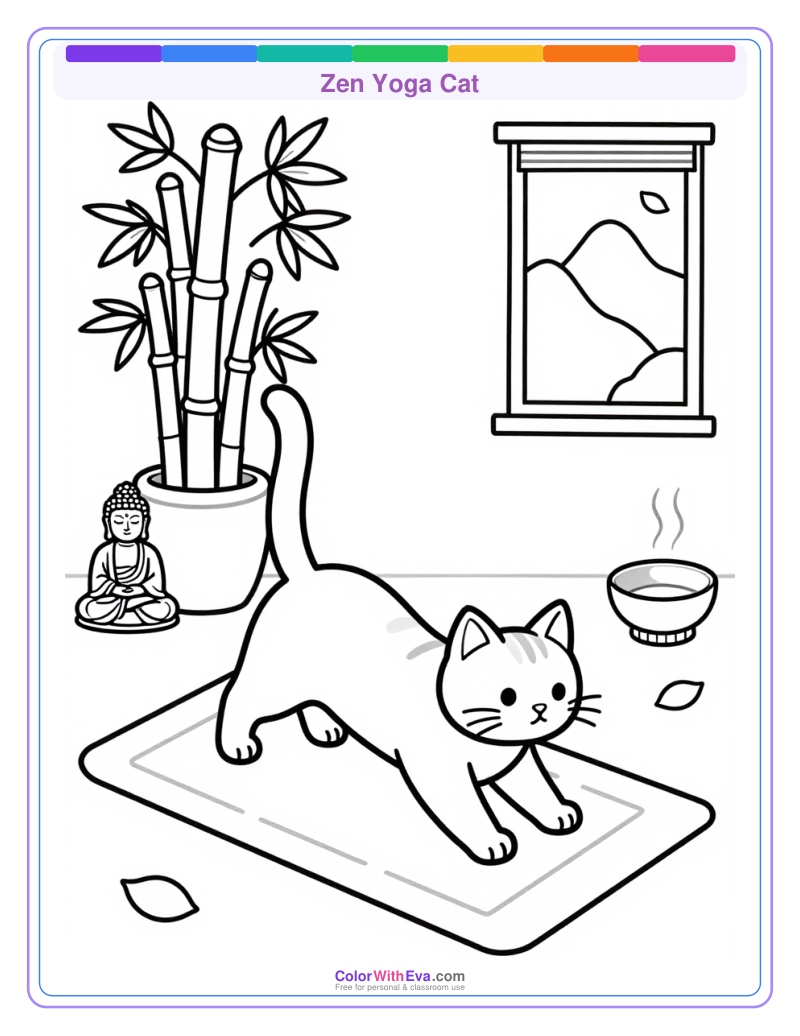 Zen Yoga Cat preview