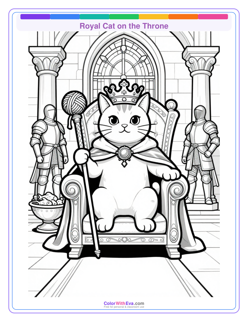 Royal Cat on the Throne thumbnail