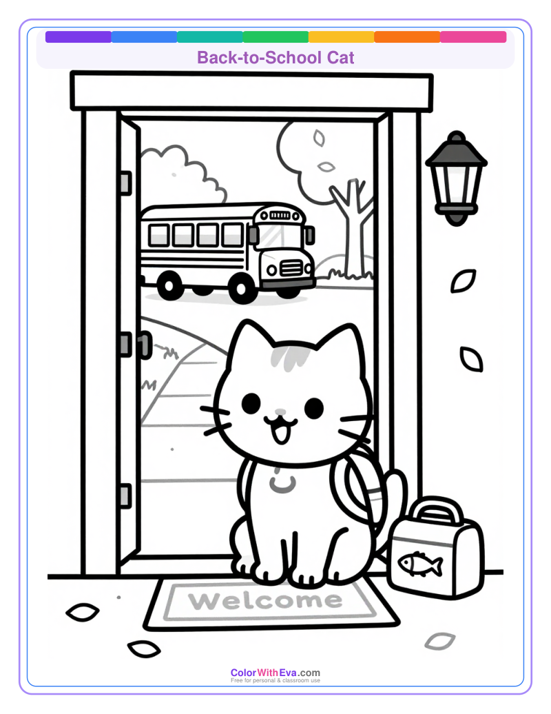 Back-to-School Cat preview