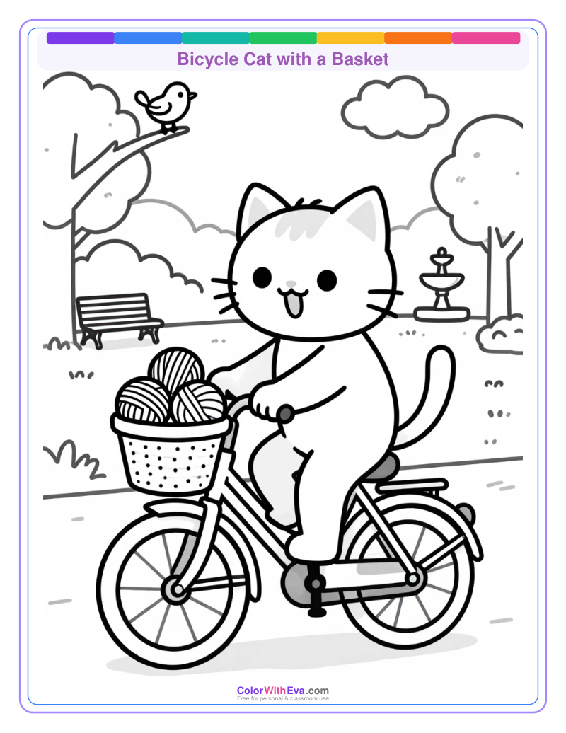 Bicycle Cat with a Basket thumbnail