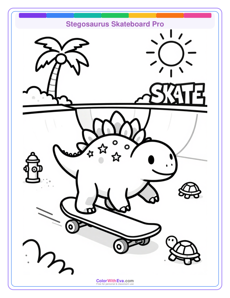 Stegosaurus Skateboard Pro thumbnail
