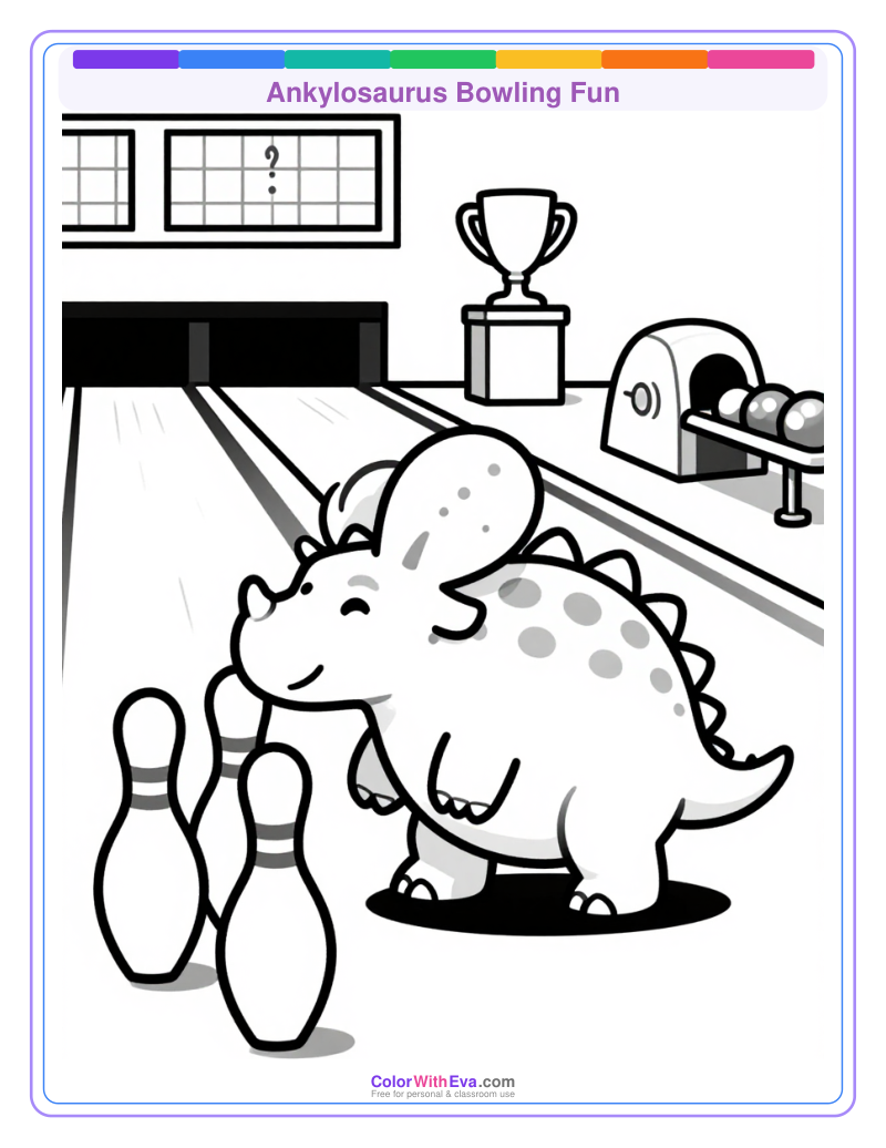 Ankylosaurus Bowling Fun thumbnail