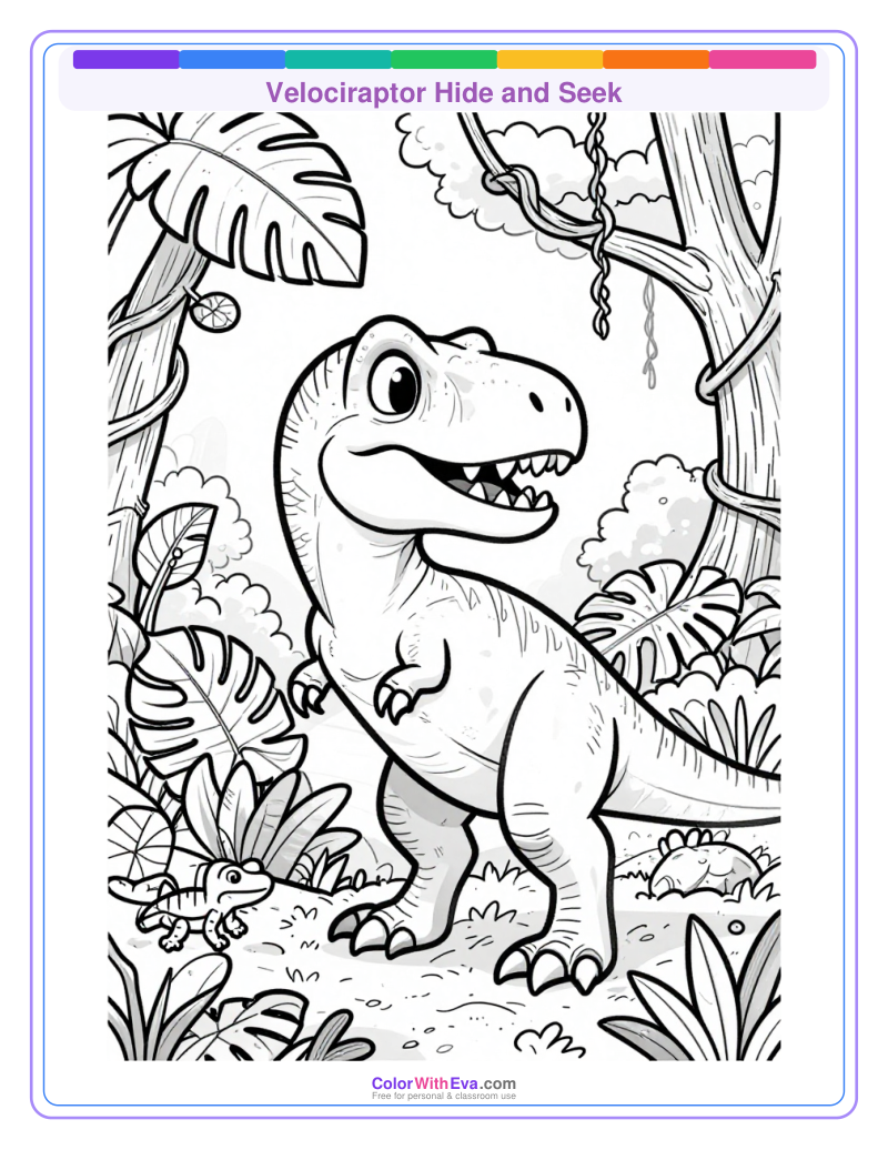 Velociraptor Hide and Seek preview