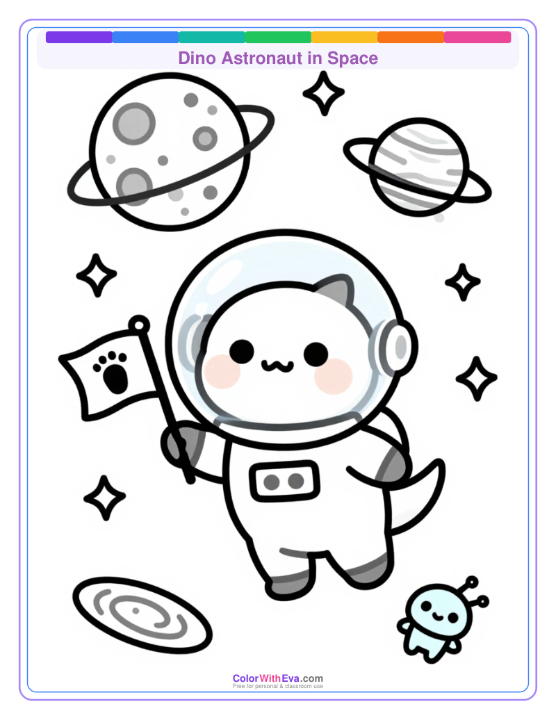 Dino Astronaut in Space thumbnail