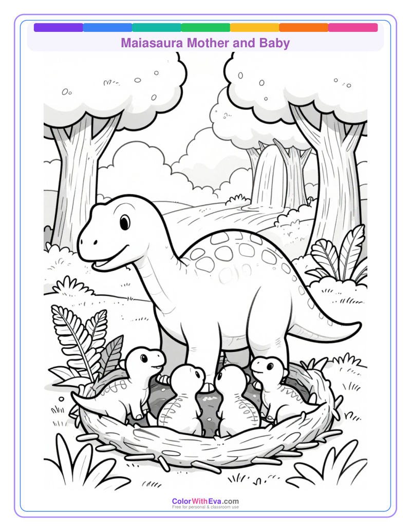 Maiasaura Mother and Baby preview