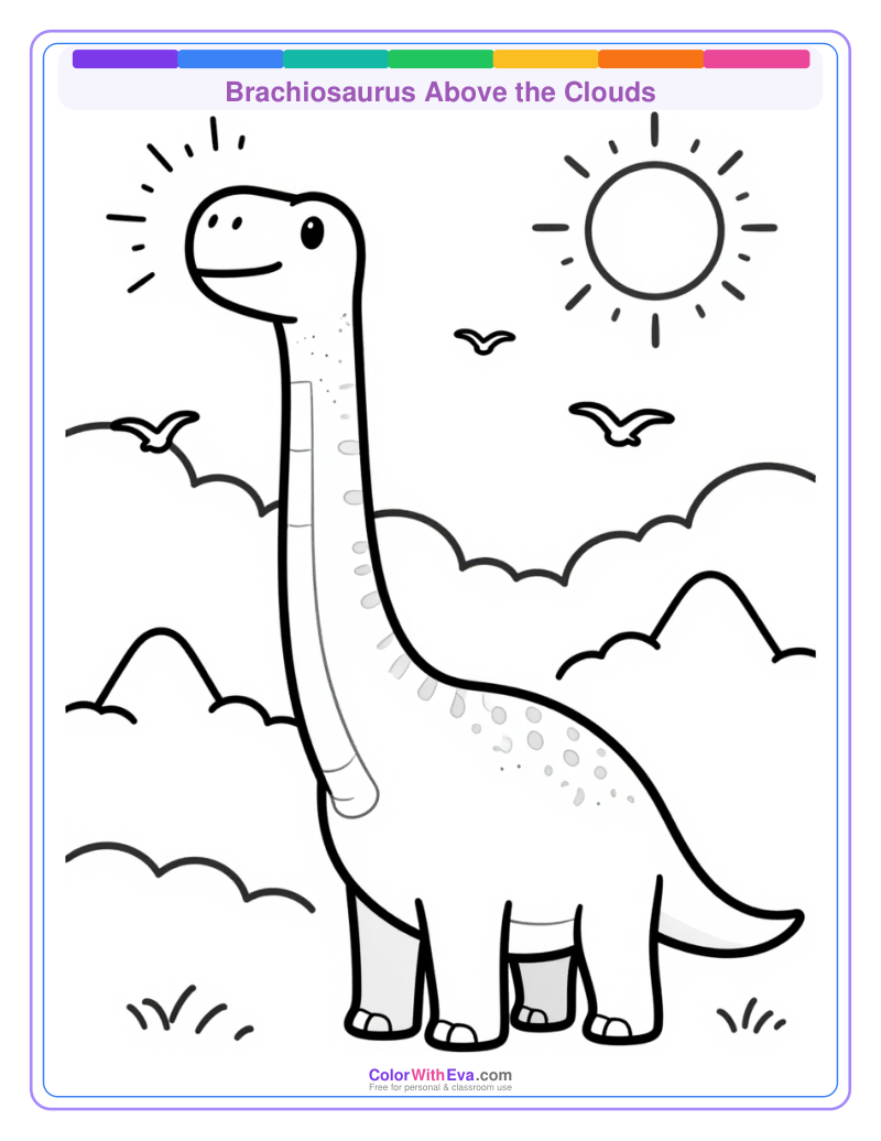 Brachiosaurus Above the Clouds preview