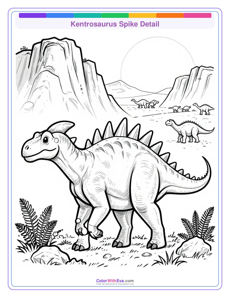 Kentrosaurus Spike Detail preview