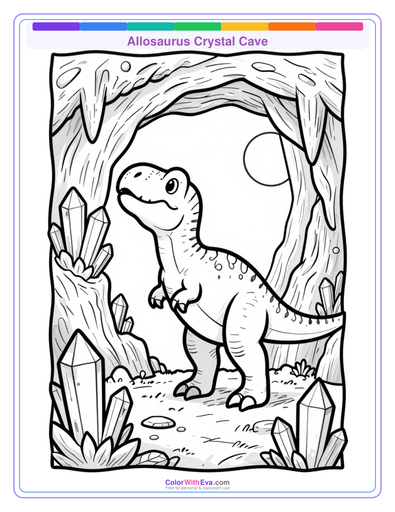 Allosaurus Crystal Cave preview