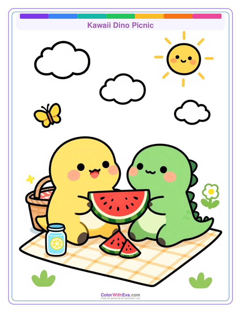 Kawaii Dino Picnic thumbnail