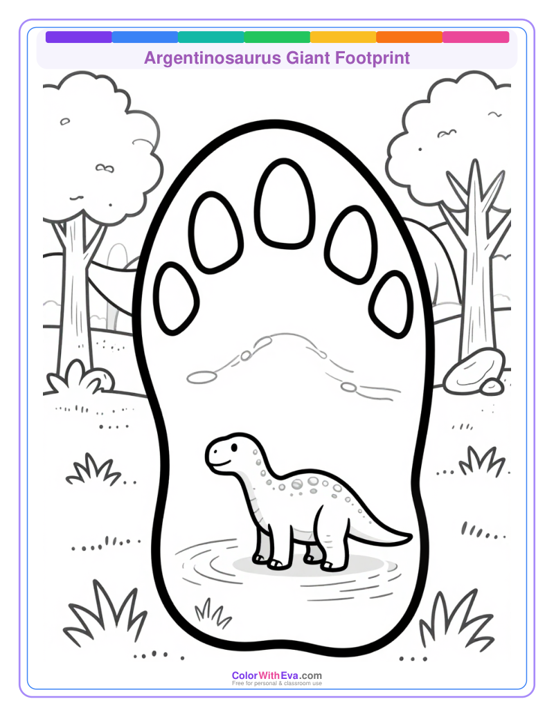 Argentinosaurus Giant Footprint preview