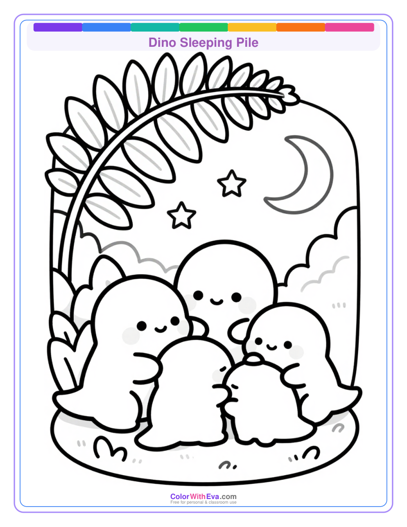 Dino Sleeping Pile preview