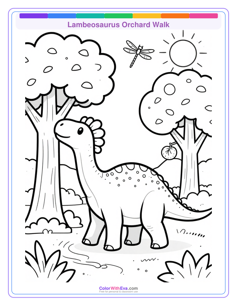 Lambeosaurus Orchard Walk preview