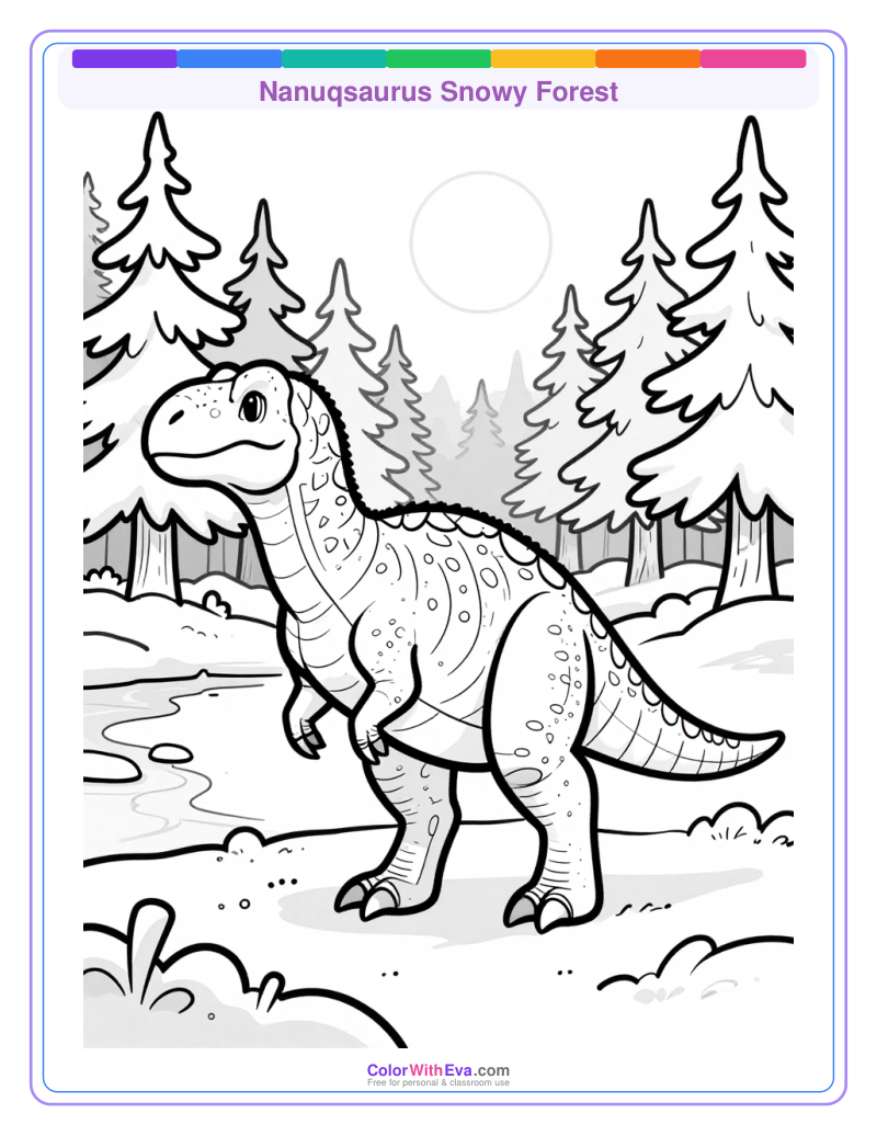 Nanuqsaurus Snowy Forest preview