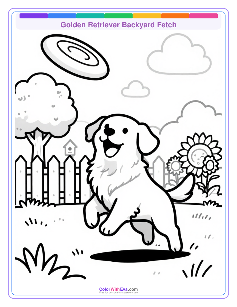 Golden Retriever Backyard Fetch preview