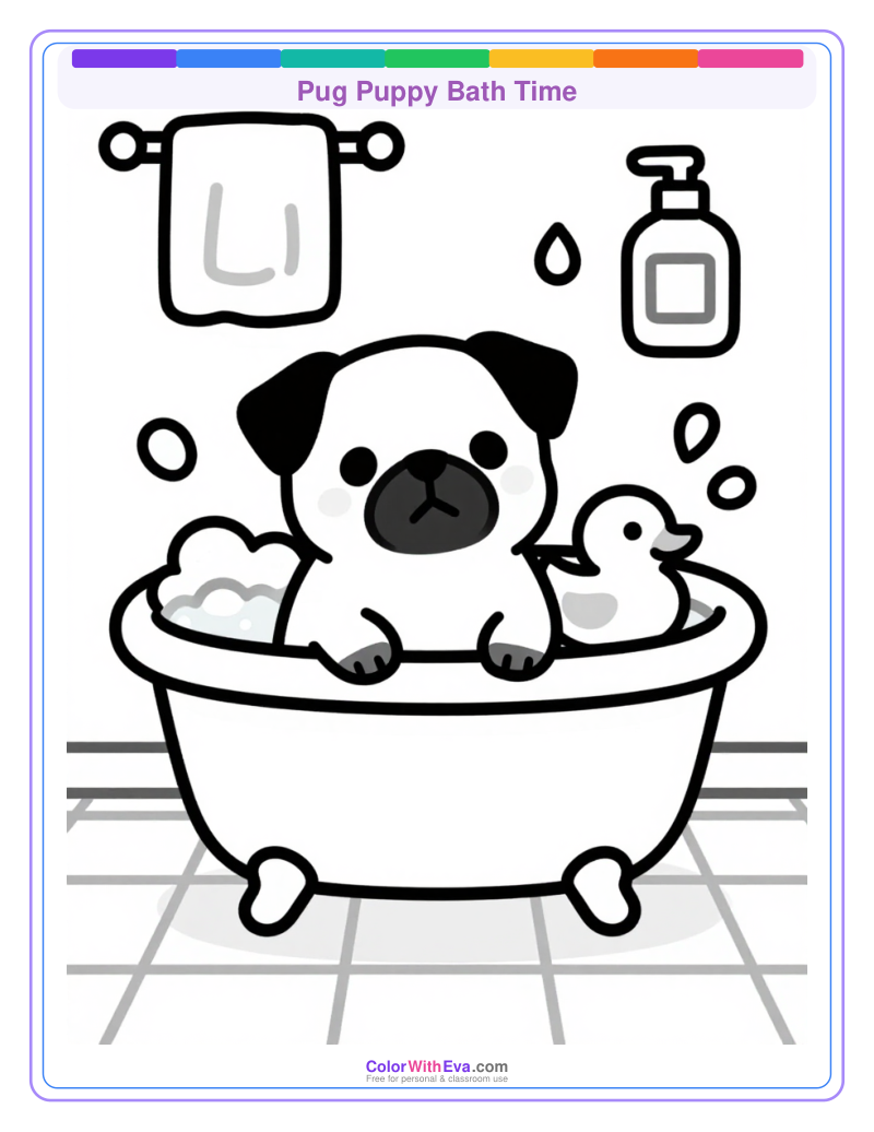 Pug Puppy Bath Time preview