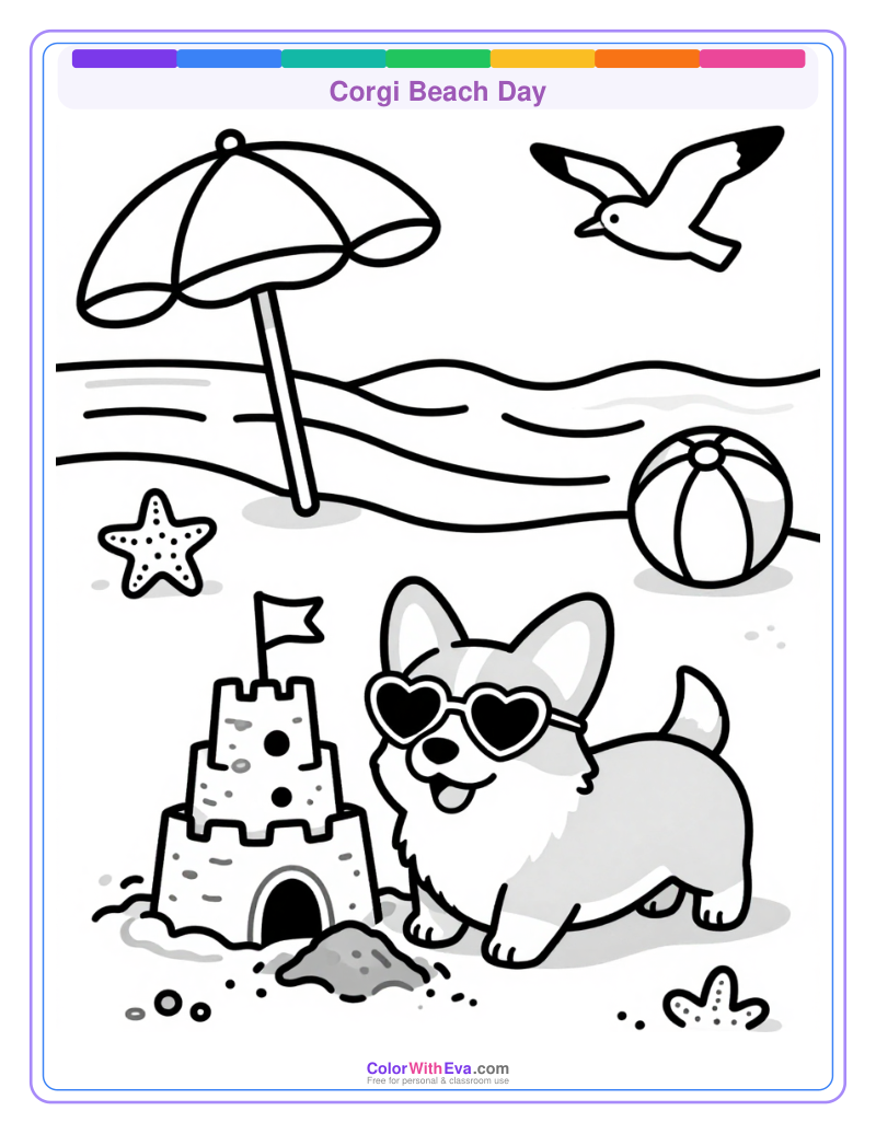 Corgi Beach Day preview