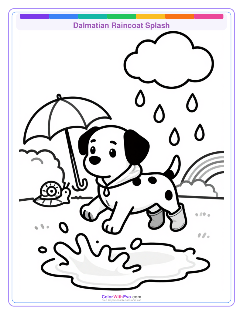 Dalmatian Raincoat Splash preview