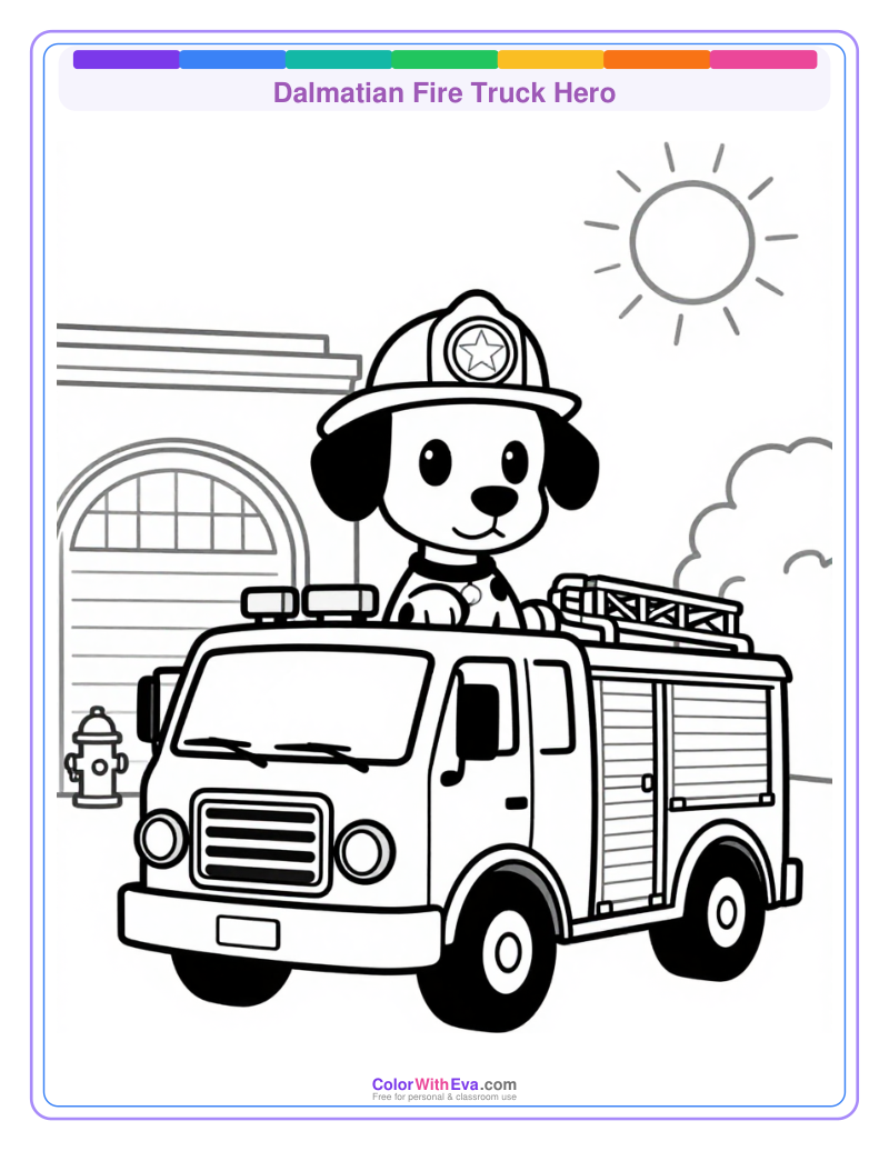 Dalmatian Fire Truck Hero preview