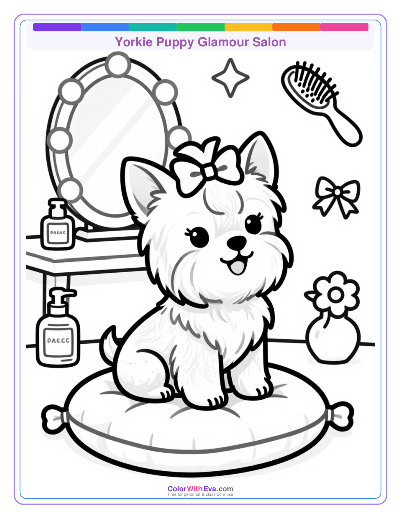 Yorkie Puppy Glamour Salon preview