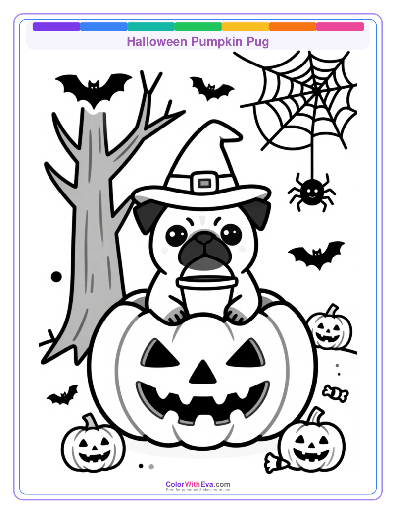 Halloween Pumpkin Pug thumbnail