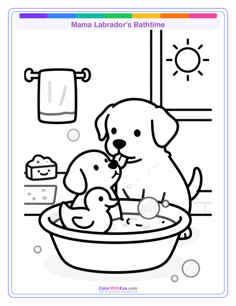 Mama Labrador's Bathtime thumbnail