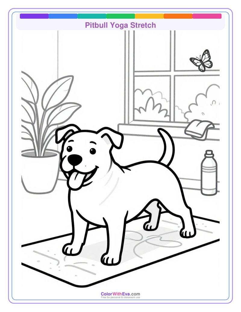 Pitbull Yoga Stretch preview