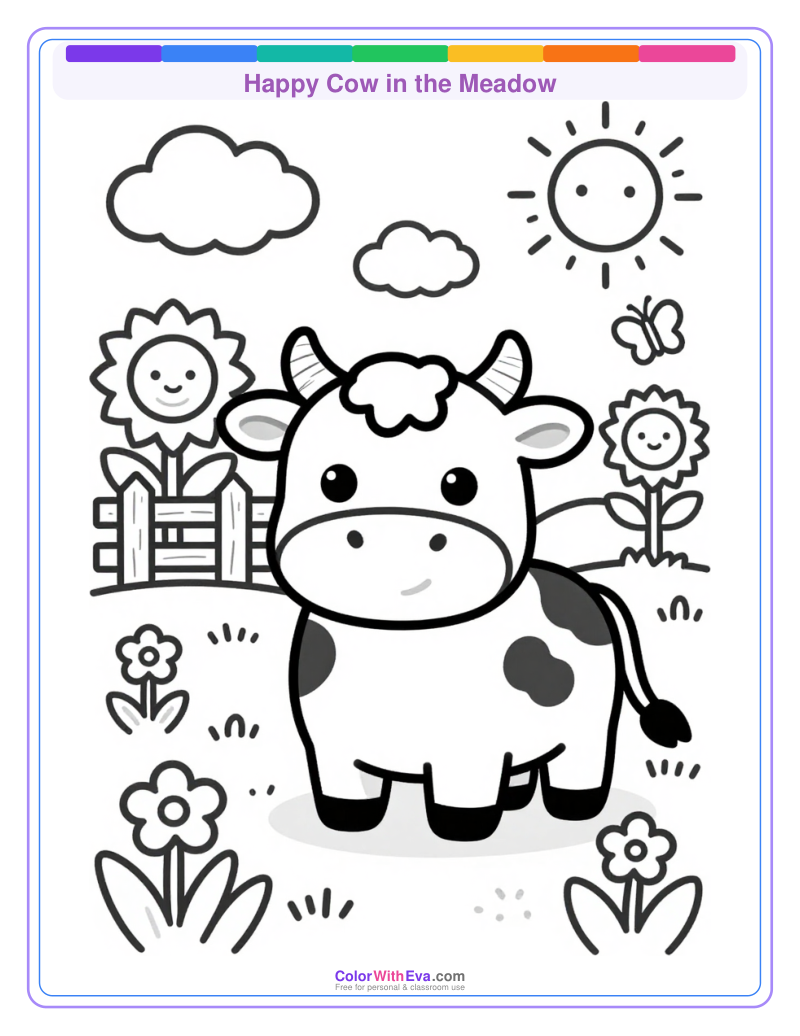 Happy Cow in the Meadow preview