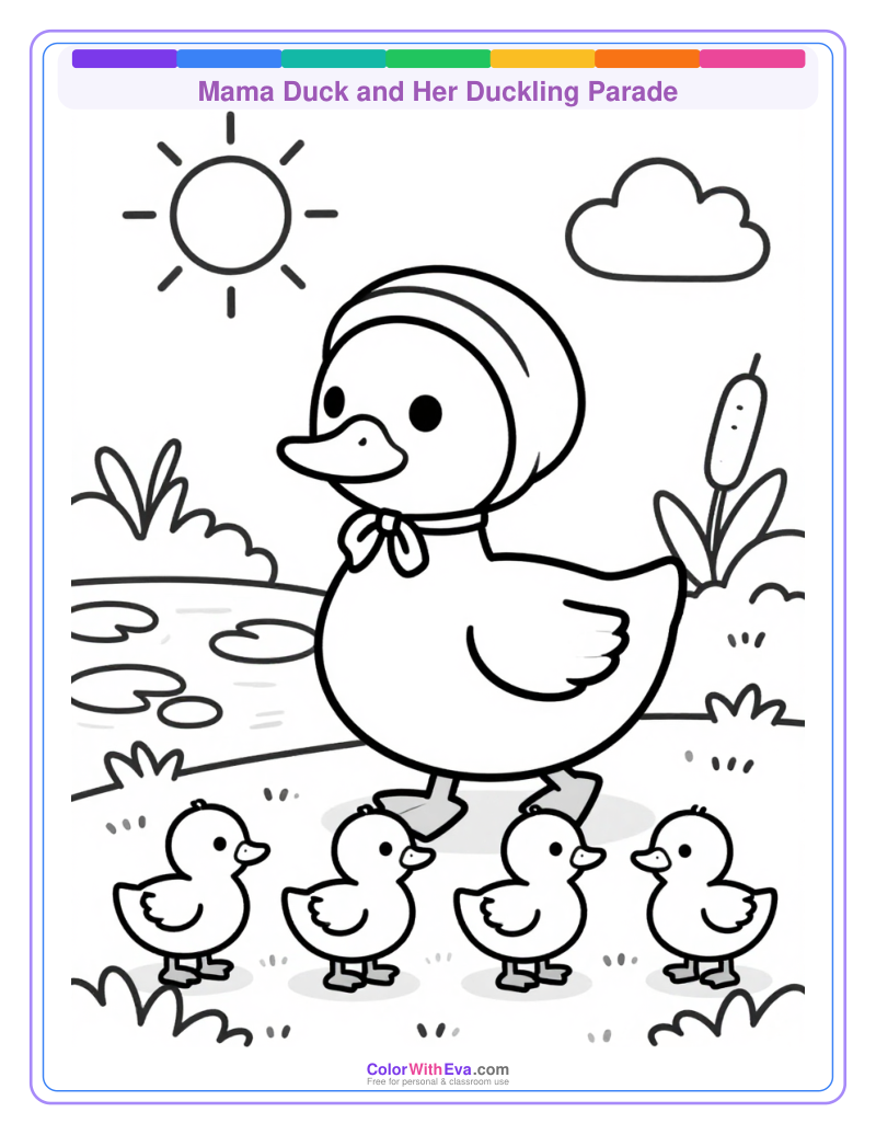 Mama Duck and Her Duckling Parade thumbnail