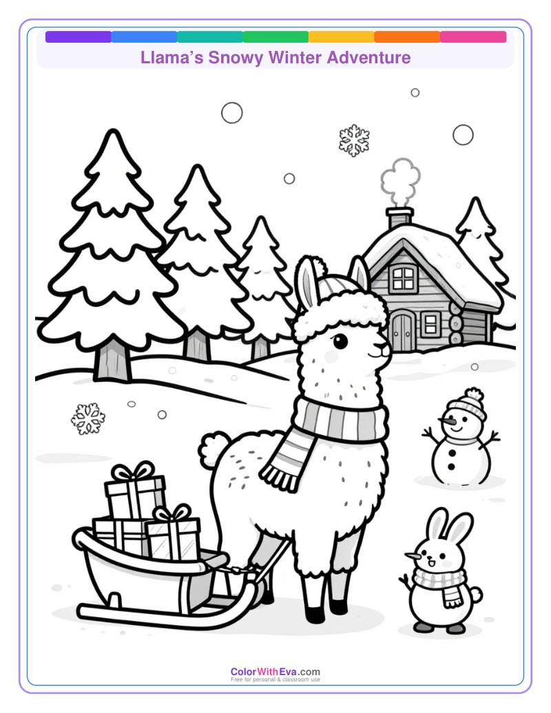 Llama’s Snowy Winter Adventure thumbnail