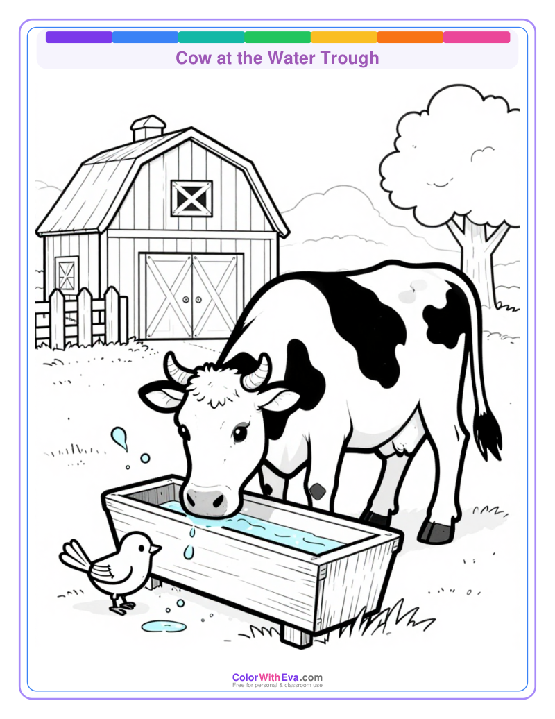 Cow at the Water Trough preview