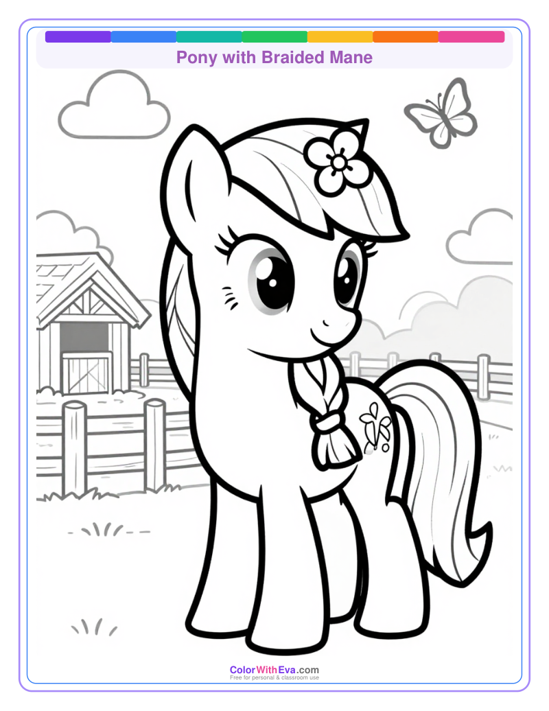 Pony with Braided Mane preview