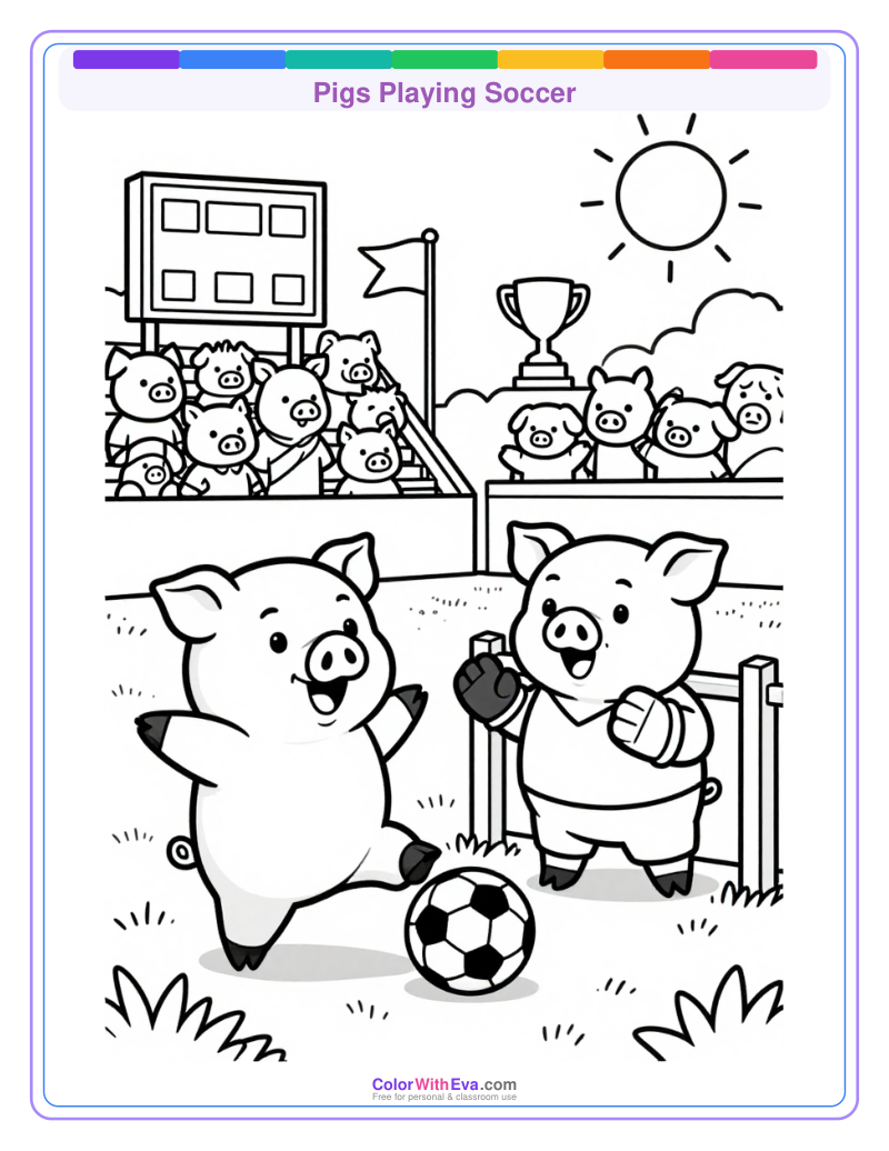 Pigs Playing Soccer thumbnail