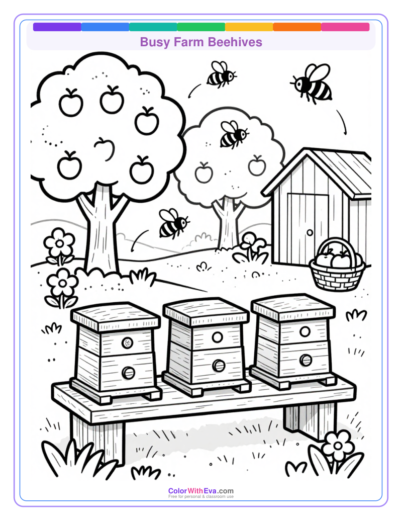 Busy Farm Beehives preview