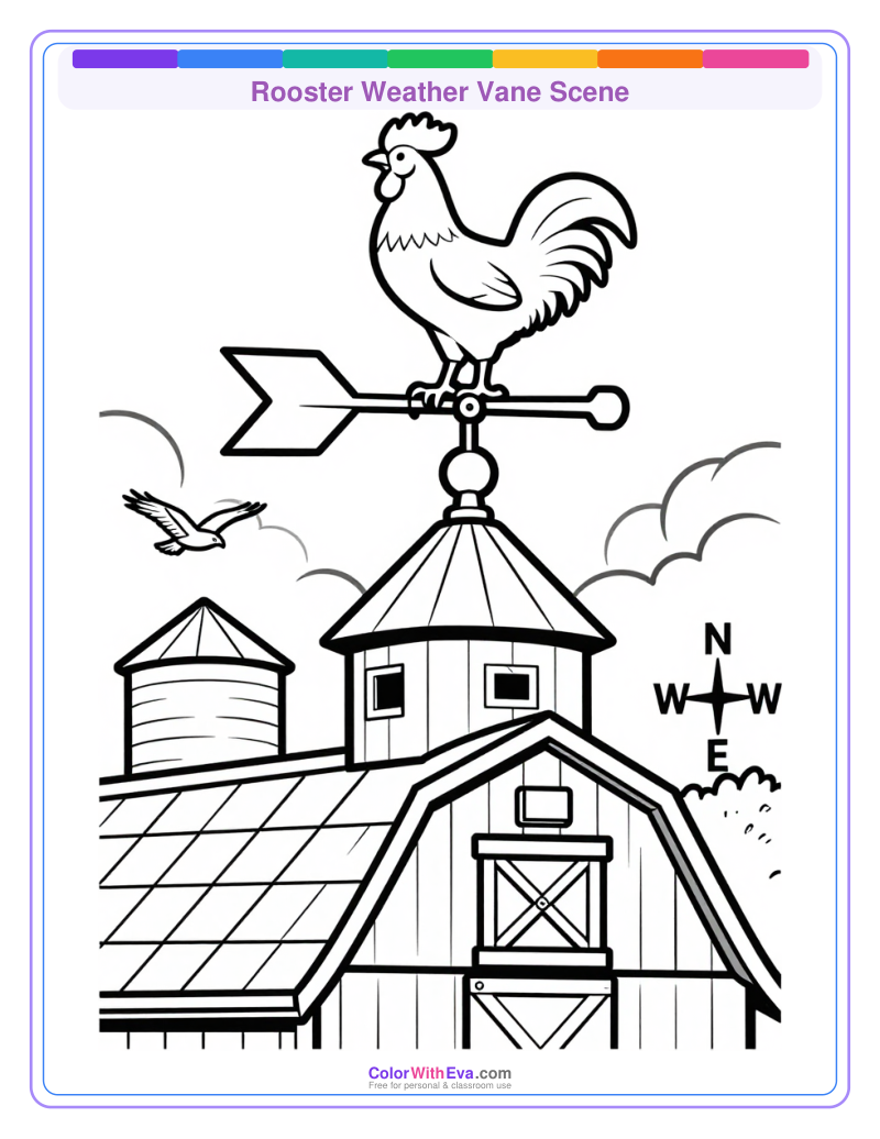 Rooster Weather Vane Scene preview