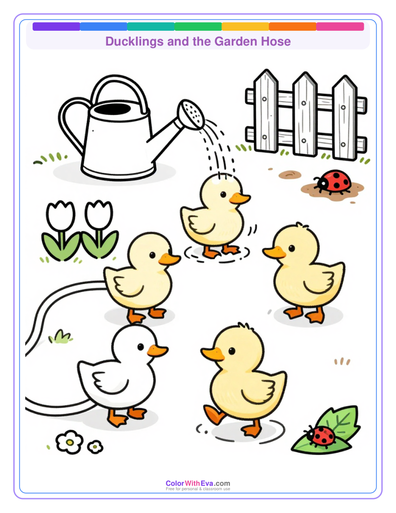 Ducklings and the Garden Hose preview