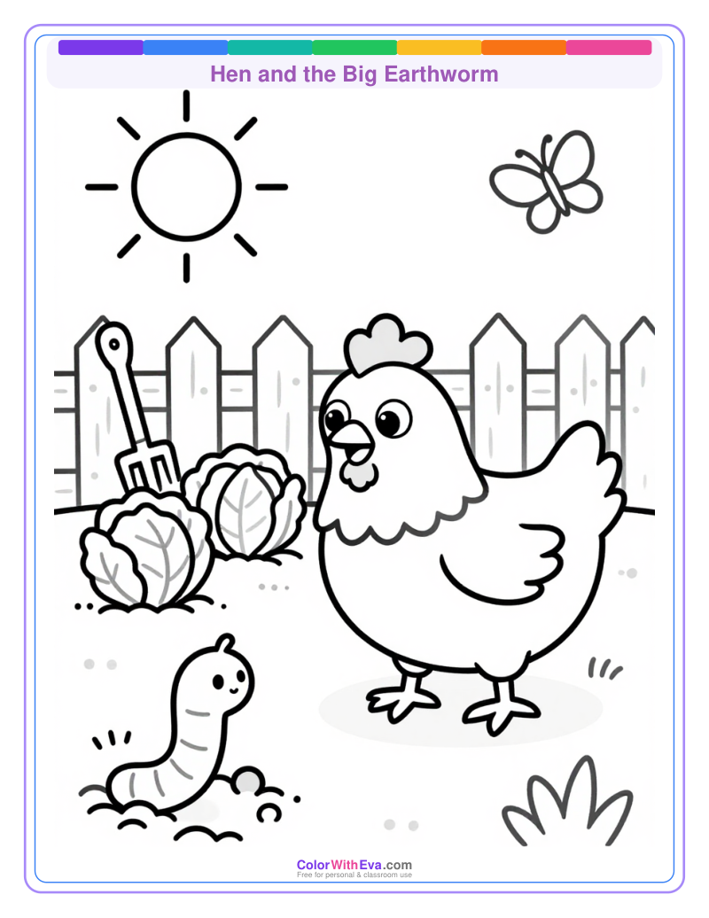 Hen and the Big Earthworm preview