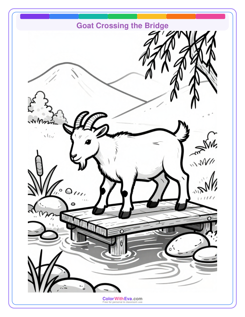Goat Crossing the Bridge preview