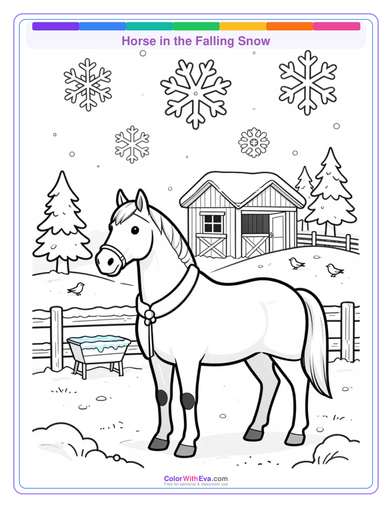 Horse in the Falling Snow preview