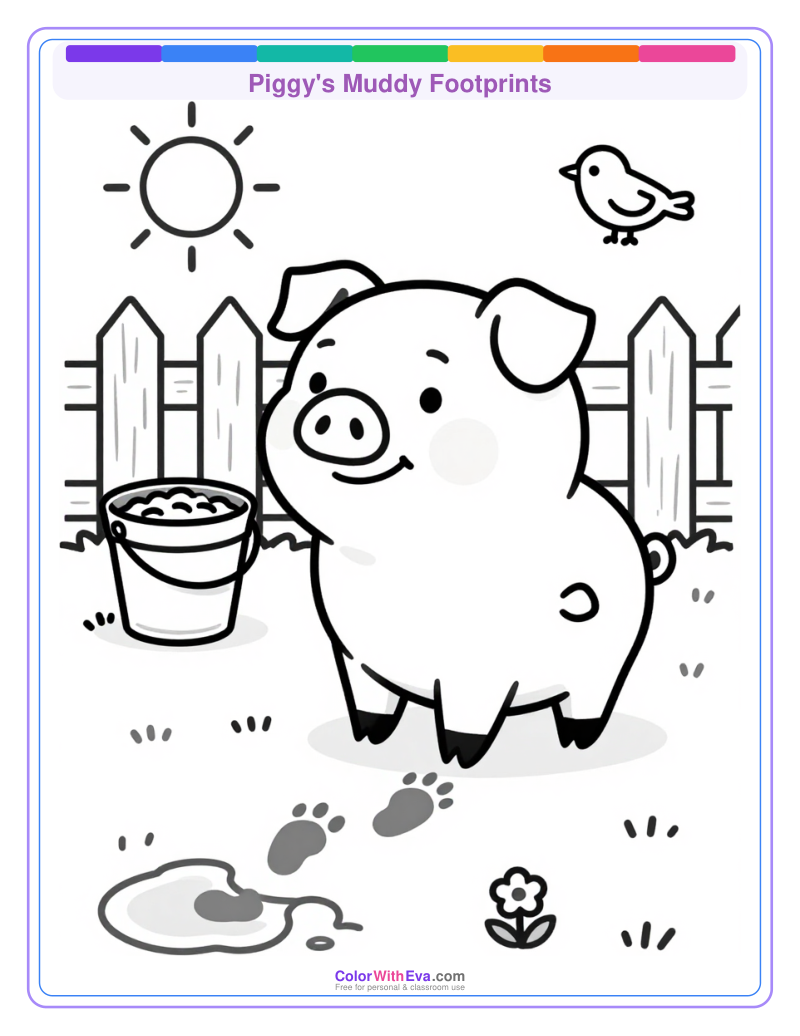 Piggy's Muddy Footprints preview