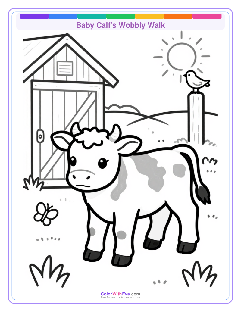 Baby Calf's Wobbly Walk preview