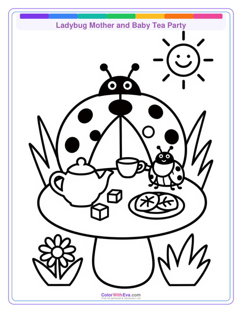 Ladybug Mother and Baby Tea Party thumbnail
