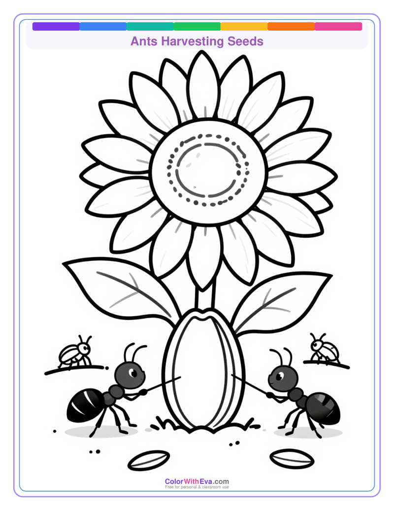 Ants Harvesting Seeds preview