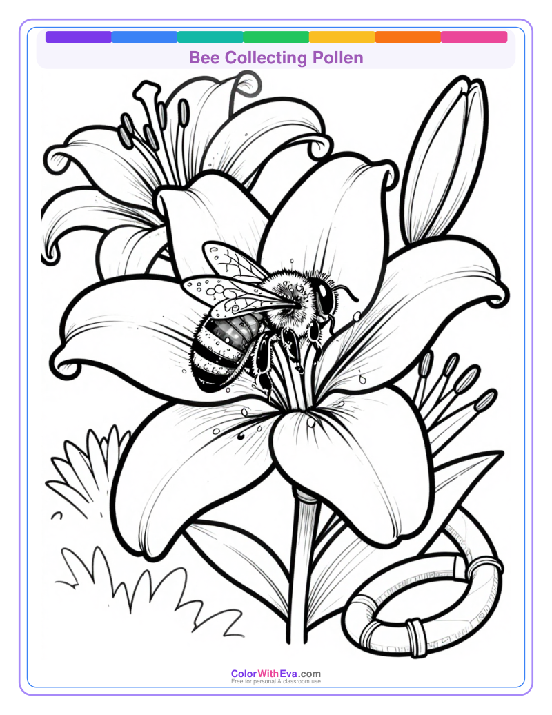 Bee Collecting Pollen preview