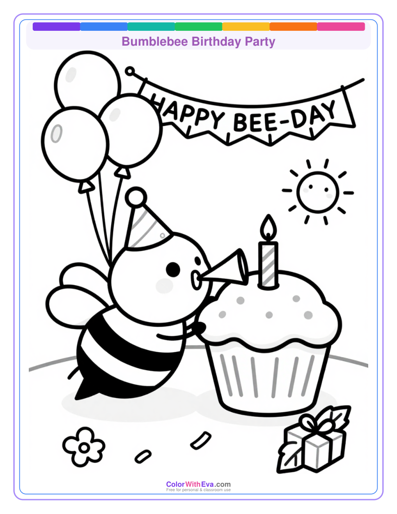 Bumblebee Birthday Party thumbnail