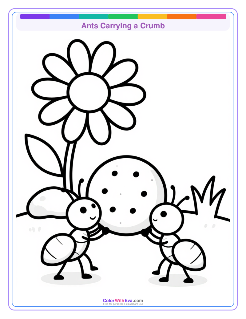 Ants Carrying a Crumb preview