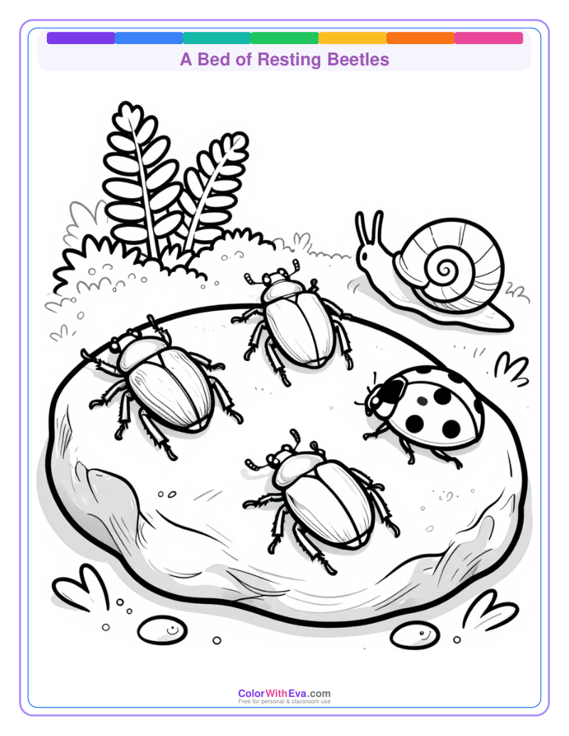 A Bed of Resting Beetles preview