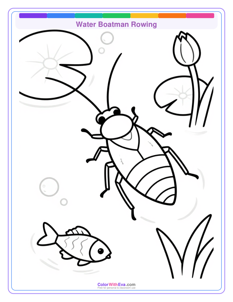 Water Boatman Rowing preview