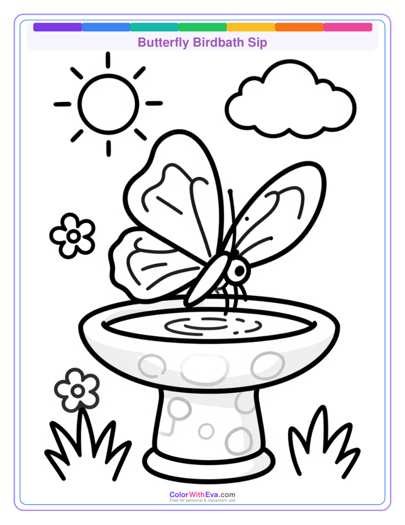 Butterfly Birdbath Sip preview