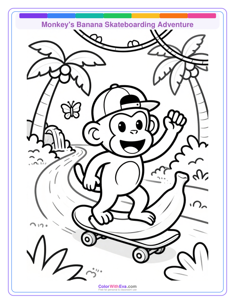 Monkey's Banana Skateboarding Adventure thumbnail